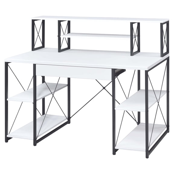 ACME Amiel Writing Desk in White and Black