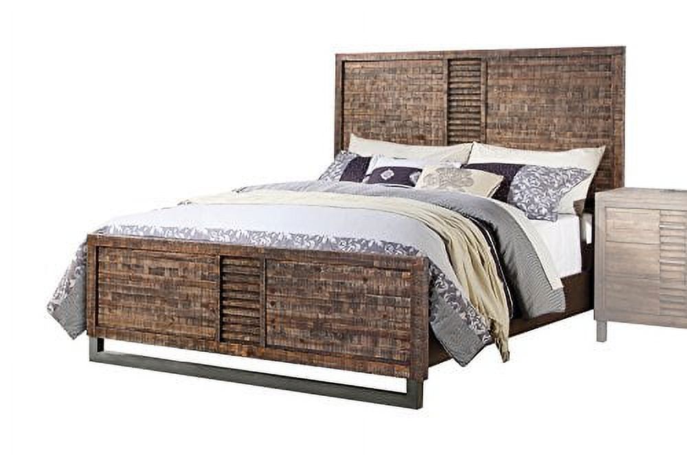 ACME Andria California King Panel Bed in Reclaimed Oak, Multiple Sizes - image 1 of 3