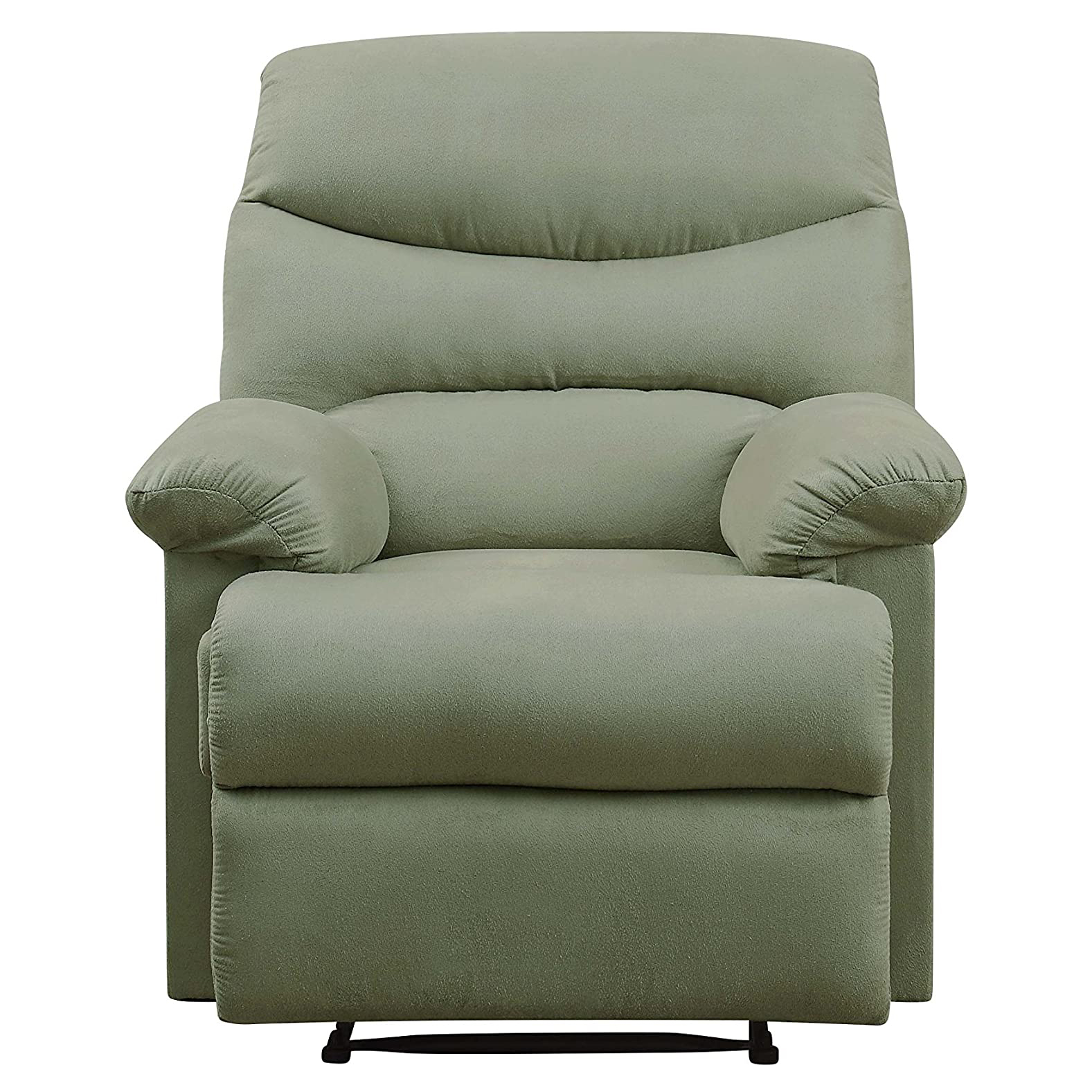 ACME Arcadia Smooth Microfiber Recliner Chair with External Handle, Sage Green - image 1 of 6