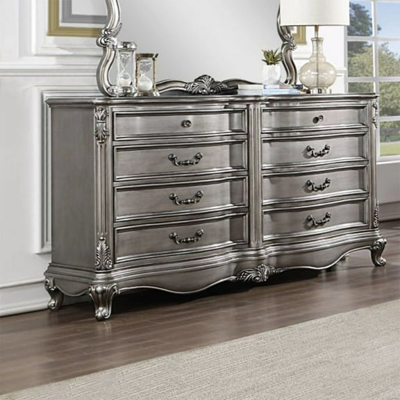 ACME Ariadne Dresser, Antique Platinum Finish