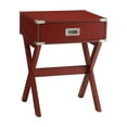 thumbnail image 1 of ACME Babs 1-Drawer Wooden End Table in Red, 1 of 12