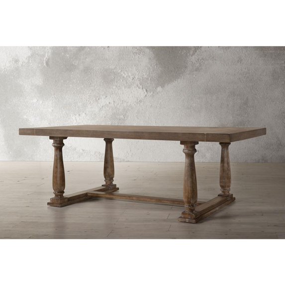 ACME Bernard Rectangular Dining Table in Weathered Oak