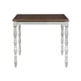 thumbnail image 1 of ACME Bettina 5-Piece Wooden Counter Height Set in Antique White and Oak, 1 of 5