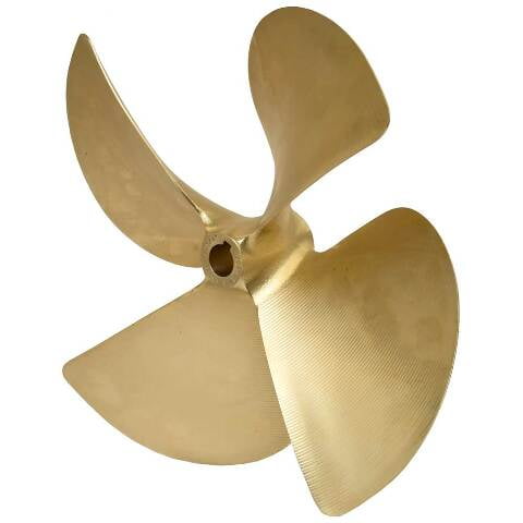 ACME Boat Nibral Propeller 3049 | LH 17 x 19.5P 0.150 Cup 4 Blade