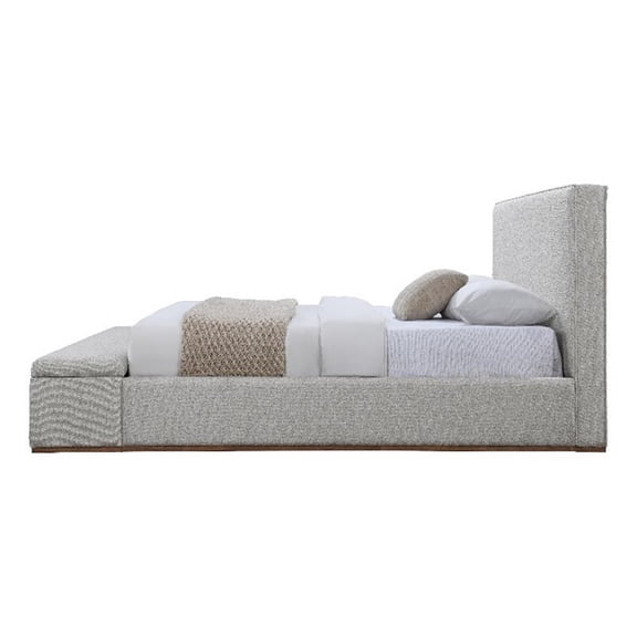 Acme Boxter Queen Bed w/Storage Gray Linen
