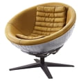 thumbnail image 1 of ACME Brancaster Armless Accent Chair in Turmeric and Aluminum, 1 of 6