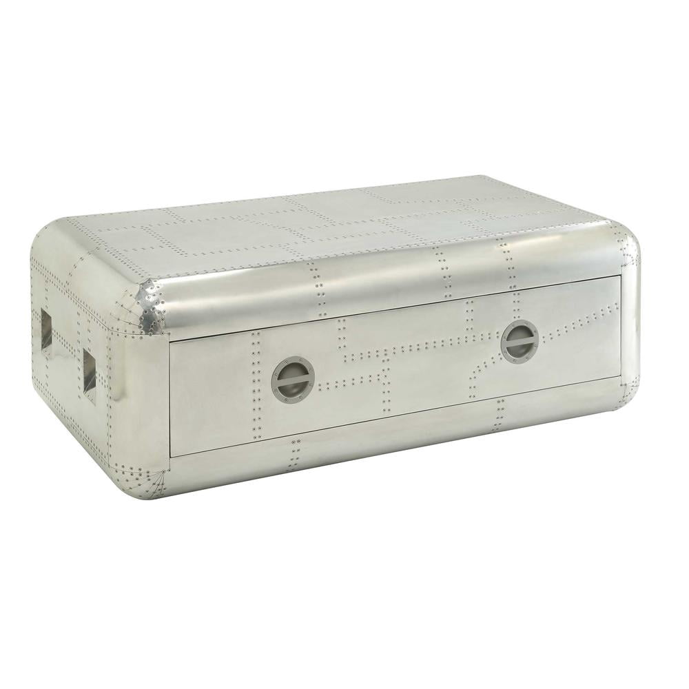 ACME Brancaster Square Coffee Table in Aluminum