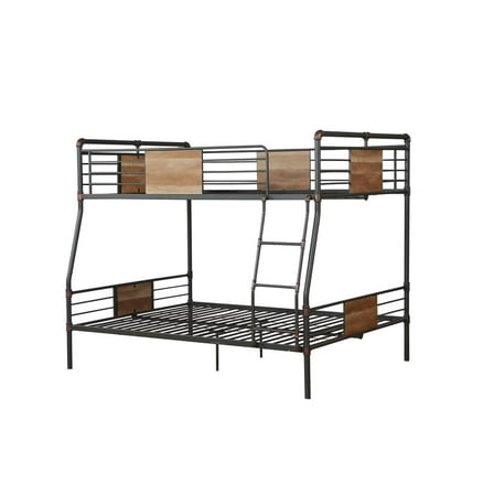 Acme Furniture Brantley Queen/Queen Bunk Bed, Sandy Black & Dark Bronze Hand-Brushed (1Set/2Ctn)