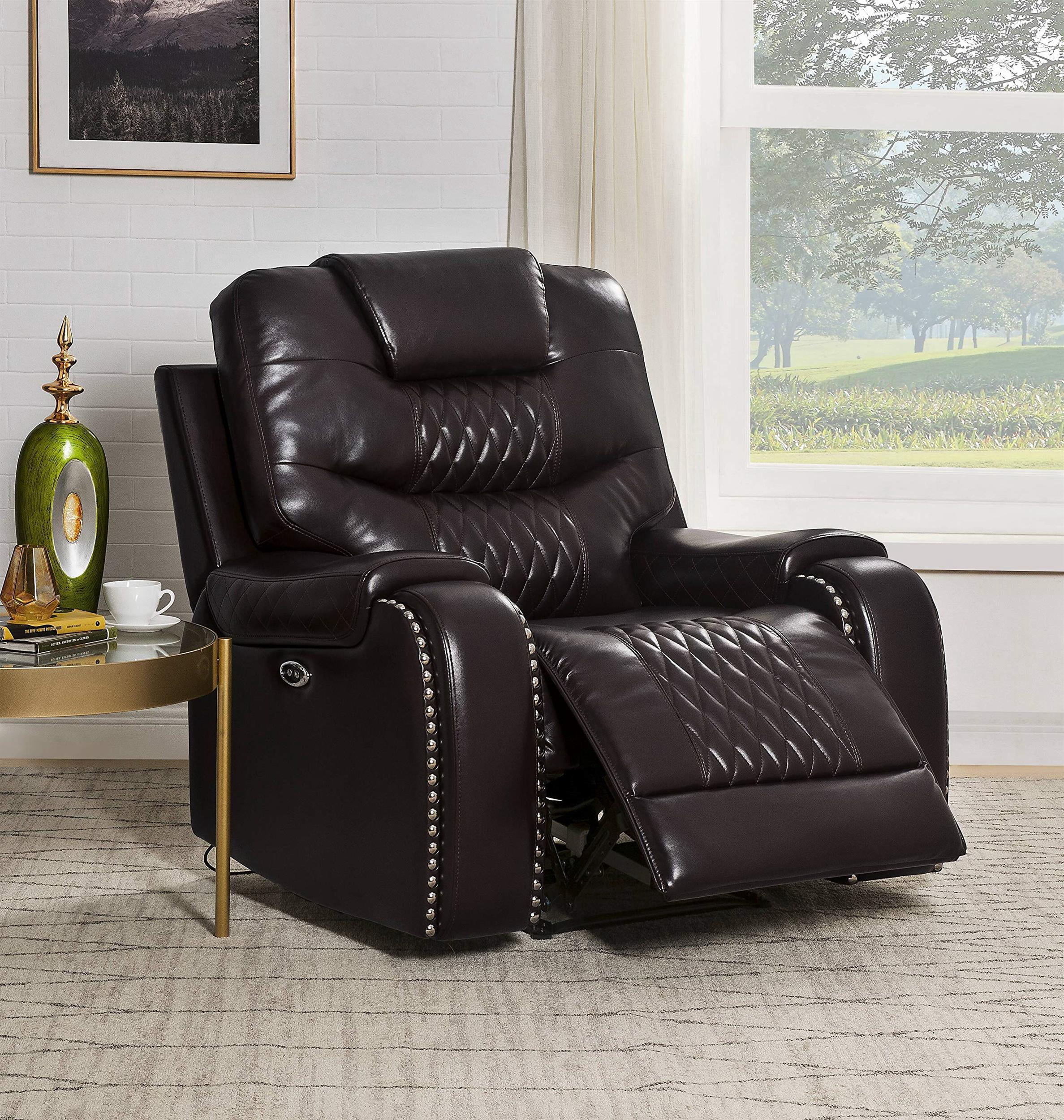 Recliner (Power Motion), Brown PU