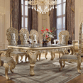 thumbnail image 1 of ACME Cabriole Dining Table, Gold Finish, 1 of 3