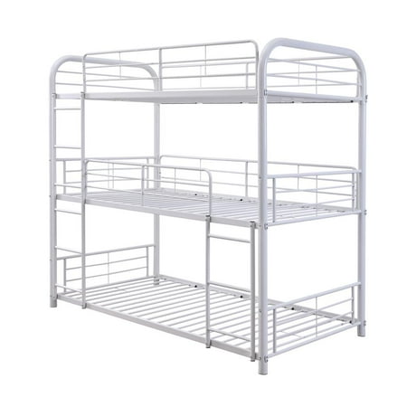 Acme Cairo Triple Bunk Bed in White, Multiple Sizes