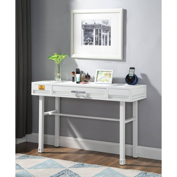 ACME Cargo Container Style Metal Vanity Desk, Multiple Colors