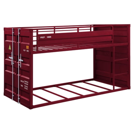 ACME Cargo Twin over Twin Bunk Bed in Red