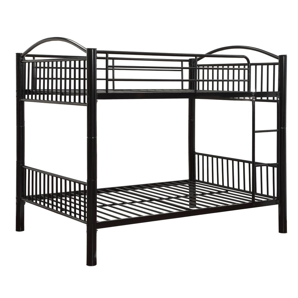 ACME Cayelynn Full over Full Metal Bunk Bed in Black
