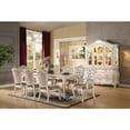 thumbnail image 1 of Acme Chantelle Dining Table Natural Marble Top & Pearl Beige, 1 of 2