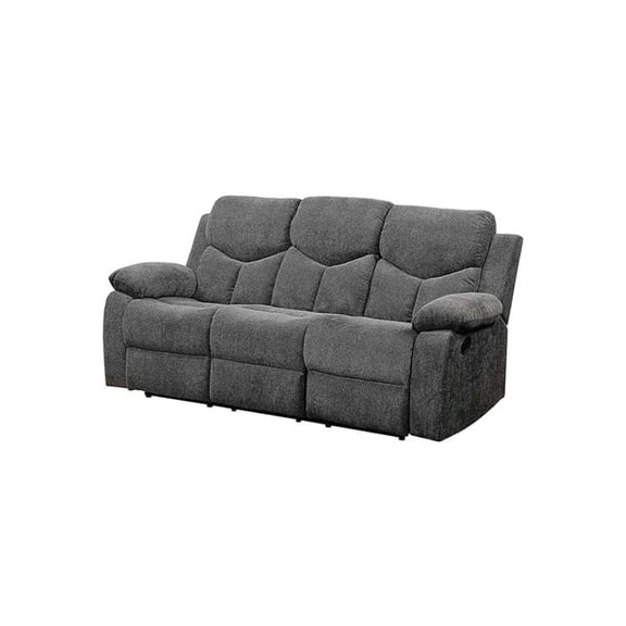 ACME Chenille Motion Reclining Kalen Sofa in Gray