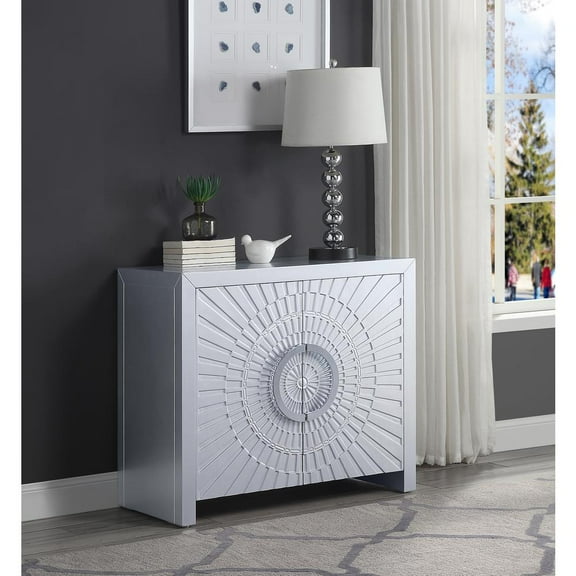 Acme Cicero Console Table Platinum