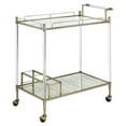 thumbnail image 1 of ACME Cirro Serving Cart in Antique Mirror and Wire Brass, 1 of 5