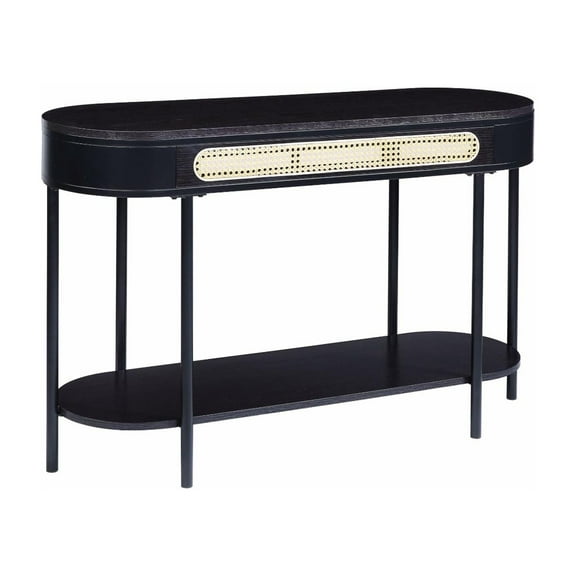 LV01078 Sofa Table, Black Finish - Colson ( 1Pc/1Ctn )