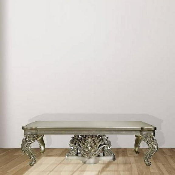 ACME Danae Dining Table, Champagne & Gold Finish