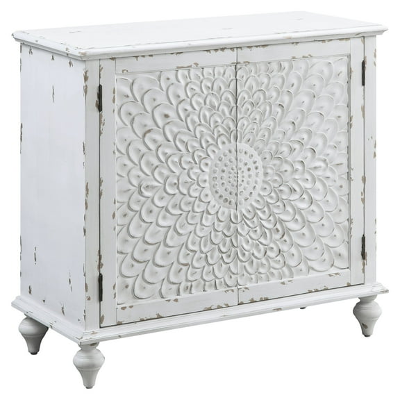 ACME Daray Rectangular Console Table in Antique White