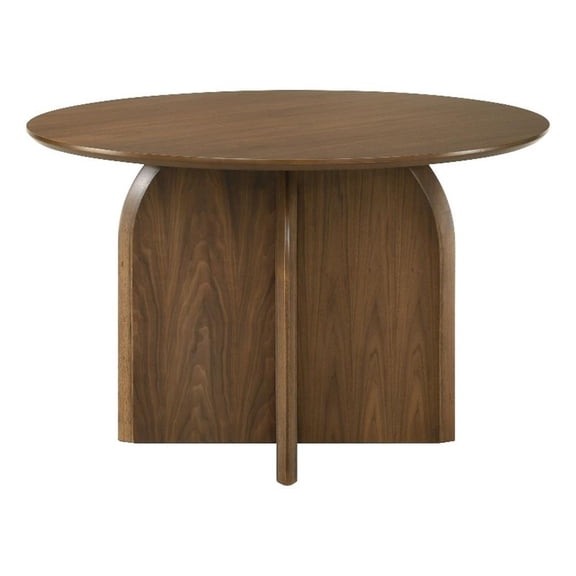 ACME Delmon Round Dining Table in Dark Walnut