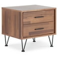thumbnail image 1 of ACME Deoss Nightstand with 2 Drawers in Walnut, 1 of 7