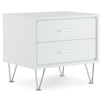 ACME Deoss Nightstand with 2 Drawers in White