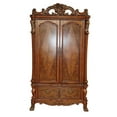 thumbnail image 1 of ACME Dresden 2-Drawer Wooden TV Armoire with 2 Doors in Cherry Oak, 1 of 2