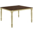 thumbnail image 1 of ACME Dylan Counter Height Table, Buttermilk & Oak, 1 of 4