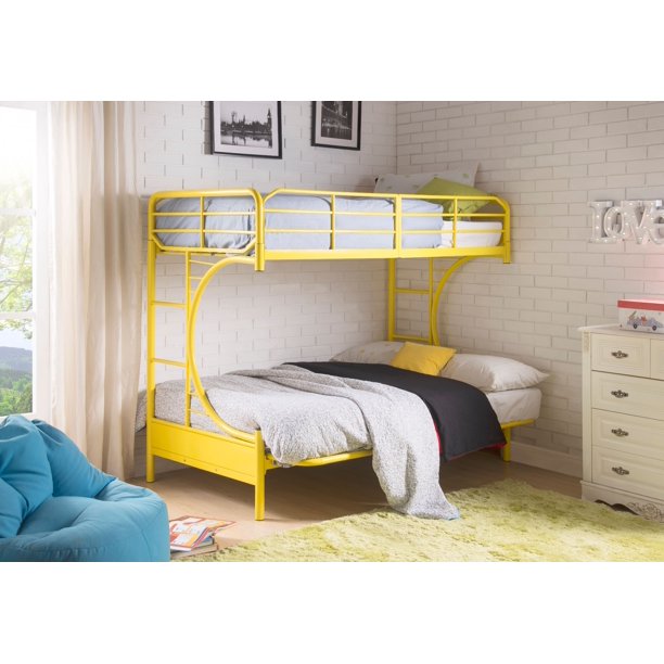 ACME Eclipse Twin/Full/Futon Bunk Bed, Black