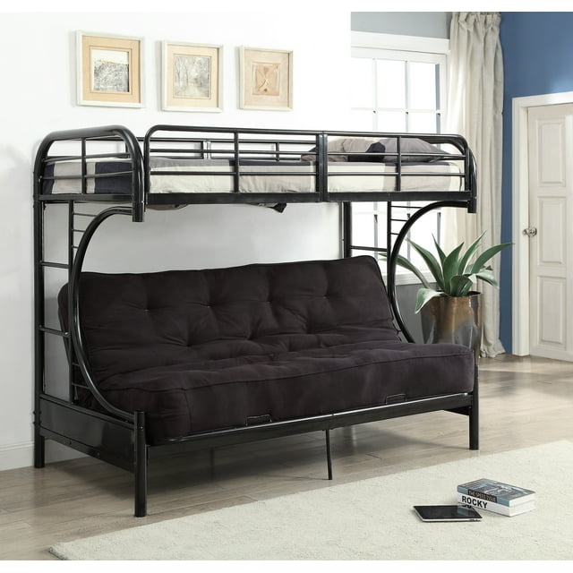 ACME Eclipse Twin/Full/Futon Bunk Bed, Black