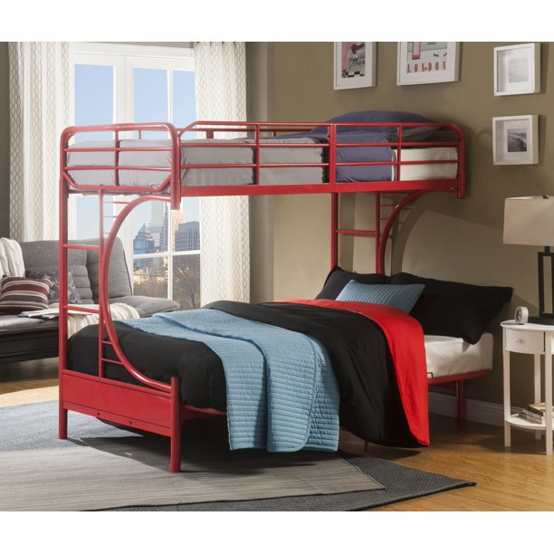 ACME Eclipse Twin/Full/Futon Bunk Bed, Black