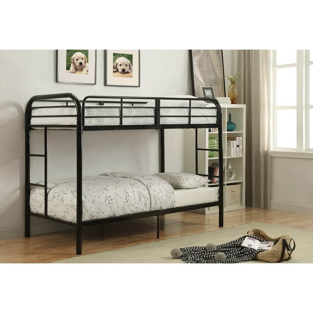 ACME Eclipse Twin/Twin Bunk Bed, Black