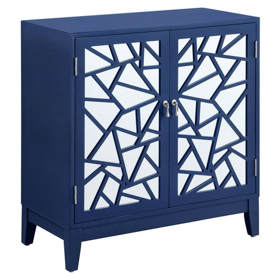 ACME Einstein Rectangular Console Table in Blue