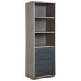 thumbnail image 1 of ACME Estevon 3-Shelf Rectangular Bookcase in Gray Oak, 1 of 6