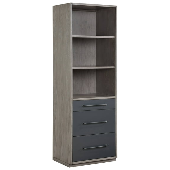 ACME Estevon 3-Shelf Rectangular Bookcase in Gray Oak