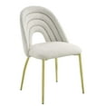 thumbnail image 1 of Acme Fadri Side Chair (Set-2) in Teddy Sherpa & Mirrored Gold Finish, 1 of 3