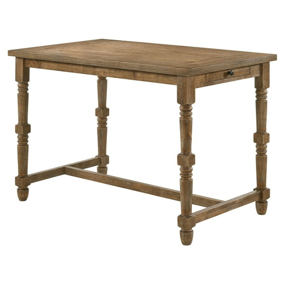 ACME Farsiris Counter Height Table in Weathered Oak