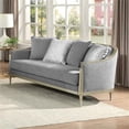 thumbnail image 1 of ACME Fernando Loveseat w/4 Pillows in Gray Chenille & Champagne, 1 of 7