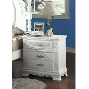 ACME Flora Nightstand, White Finish