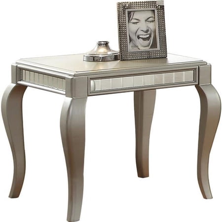 ACME Francesca End Table - Champagne - 24 x 25 x 25 in.