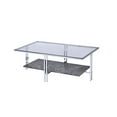 thumbnail image 1 of ACME Liddell Coffee Table - - Chrome & Glass, 1 of 4