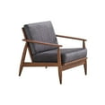 thumbnail image 1 of ACME Furniture Alisa Upholstered Fabric & Wood Accent Chair in Charcoal/Brown, 1 of 3