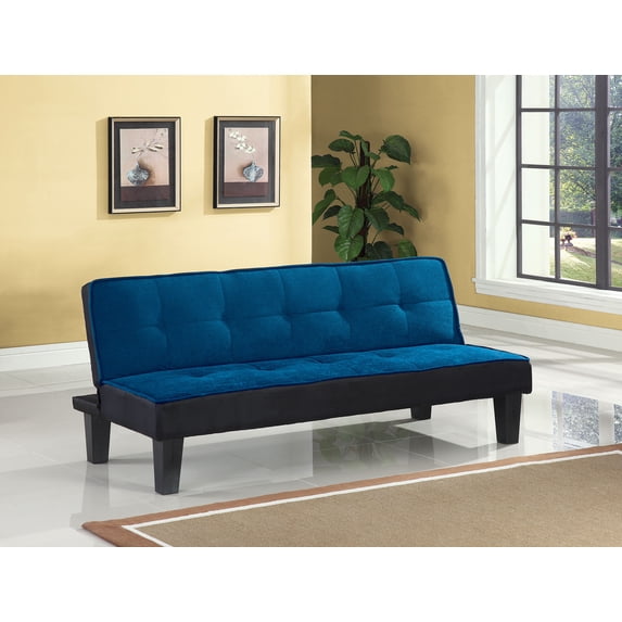 ACME Furniture Hamar Flannel Futon, Blue