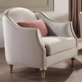 thumbnail image 1 of ACME Furniture Kasa Contemporary Fabric Chair with Accent Pillow in Beige, 1 of 9