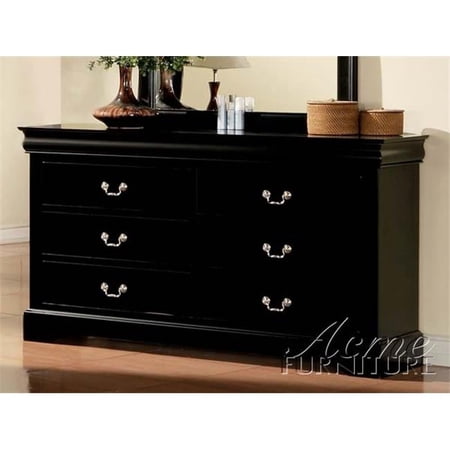 ACME Furniture Louis Philippe Dresser- Black
