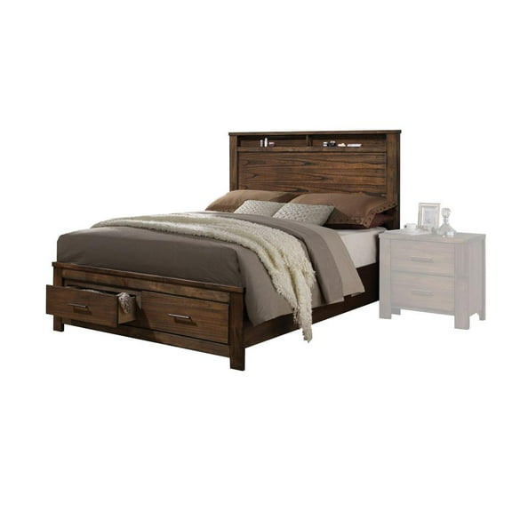 ACME Furniture Merrilee King Bed with Storage in Oak