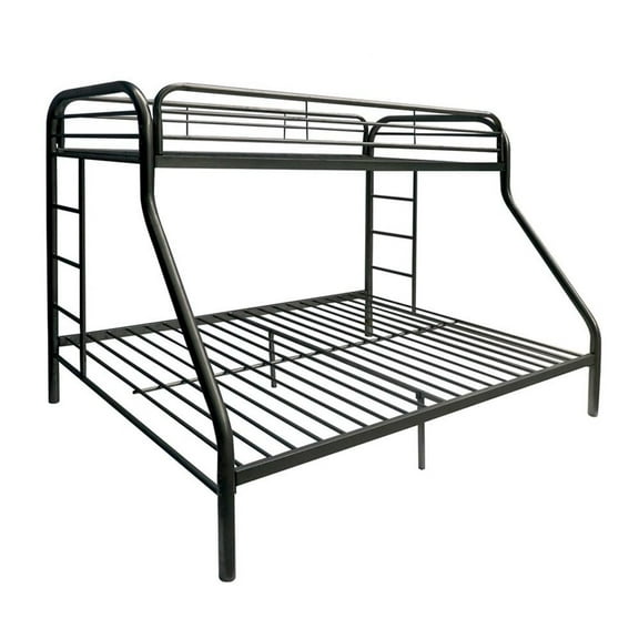 ACME Furniture Tritan Twin XL over Queen Bunk Bed in Black
