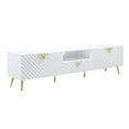 thumbnail image 1 of ACME Gaines TV Stand in White High Gloss Finish, 1 of 6